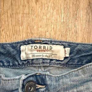 Torrid Light Blue Denim Jean shorts